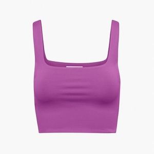 Babaton Contour Squareneck Cropped Tank in Ube Purple from Aritzia - Size Small